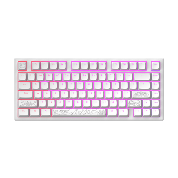 Dark Project ALU Terra Nostra White - Wired Gaming Keyboard