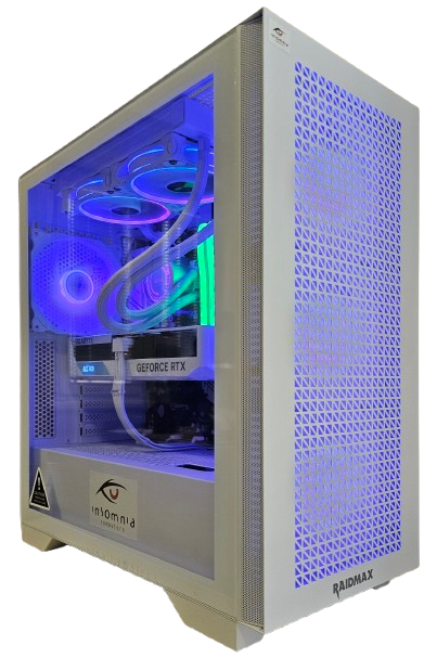 Insomnia Arctic Blast 3: B550, Ryzen 7 5700X3D, RTX4070, 1TB NVMe