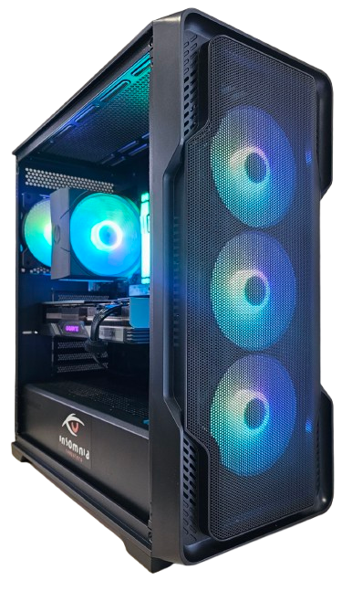 Insomnia Shadow Strike 3: A620, Ryzen 5 7500F, 32GB DDR5-6000, RX7700XT 12GB, 1TB NVMe