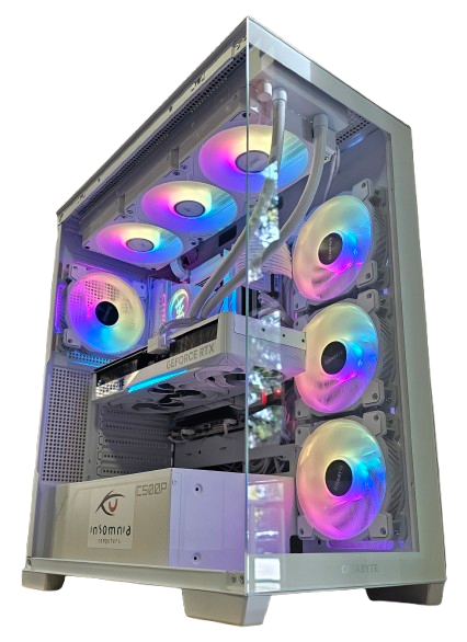 Insomnia Arctic Glass 3: B760, 14700KF, 32GB DDR5-6400, RTX5070Ti, 1TB NVMe