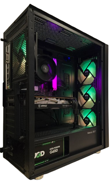 Gaming PC: A520, Ryzen 5 3600, 16GB DDR4-3200, RX5700XT 8GB, 1TB NVMe11