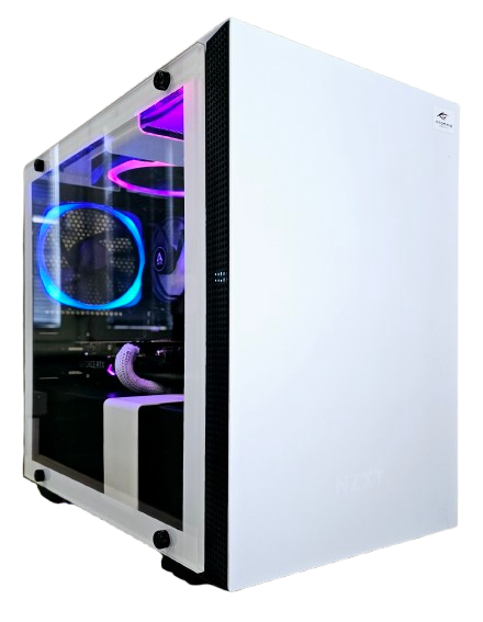 Tiny White Gaming PC: H410, i5 10500, 16GB DDR4-3200, RTX3060Ti, 1TB NVMe