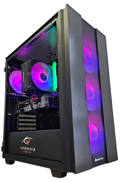 Insomnia Shadow Hunter: A520, Ryzen 5 5600X, 16GB DDR4, RTX4060Ti, 1TB NVMe