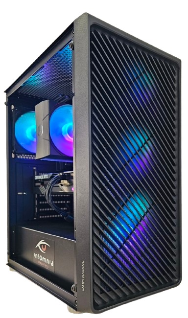 Insomnia Shadow Blast 4 Lite: B550, Ryzen 5 5600X, 32GB DDR4-3200, RTX4060 Ti, 1TB NVMe