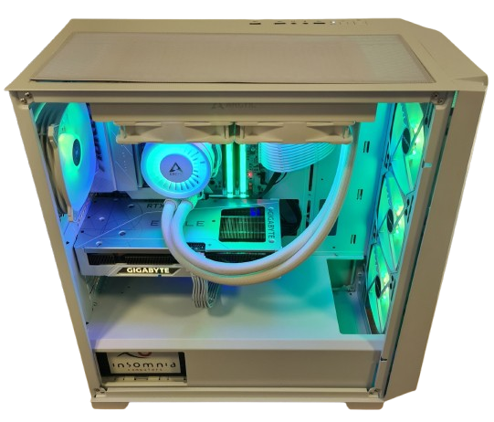 Insomnia Arctic ForceX Lite: B650, Ryzen 5 9600X, 32GB DDR5-6000, RTX4070Super 12GB OC