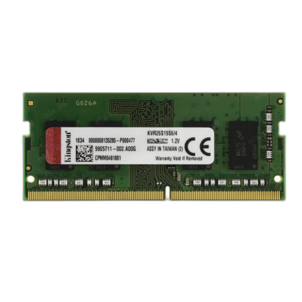 Kingston 4GB 2666MHz DDR4 Non-ECC CL19 SODIMM 1Rx16