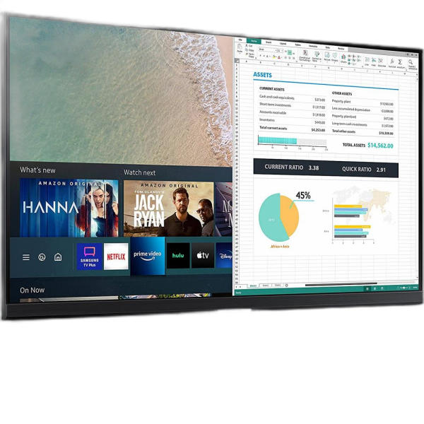 SAMSUNG S24AM506NU 24" Smart Monitor With Smart TV Apps and TV Plus