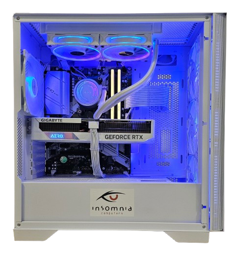Insomnia Arctic Blast 3: B550, Ryzen 7 5700X3D, RTX4070, 1TB NVMe