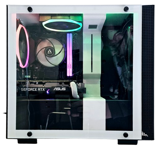 Tiny White Gaming PC: H410, i5 10500, 16GB DDR4-3200, RTX3060Ti, 1TB NVMe