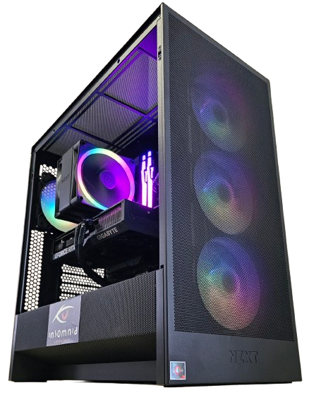 Insomnia Shadow Rock 4 Lite: B650, Ryzen 7700X, 32GB DDR5-6000, RTX4070, 1TB NVMe