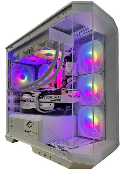 Insomnia Arctic Frostbite: B760, Core i7 14700KF, 32GB DDR5-6400, RTX4070Ti Super 16GB, 2TB NVMe