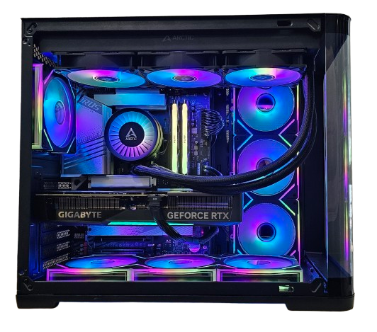 Insomnia Shadow Arcglass i: Z790, Intel Core i7 14700KF, 32GB DDR5-7200, RTX5070Ti 16GB, 2TB NVMe