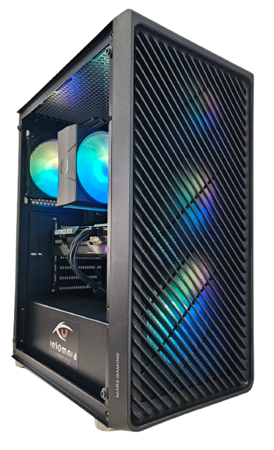 Insomnia Shadow Blast 4 Lite: B550, Ryzen 5 5600X, 32GB DDR4-3200, RTX4060 Ti, 1TB NVMe