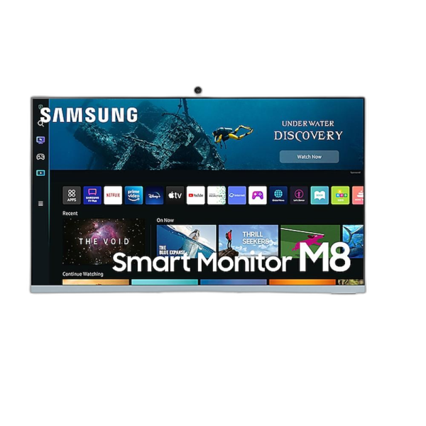 SAMSUNG S32BM80BUU 32" M8 UHD Monitor with Smart TV Experience and Iconic Slim Design