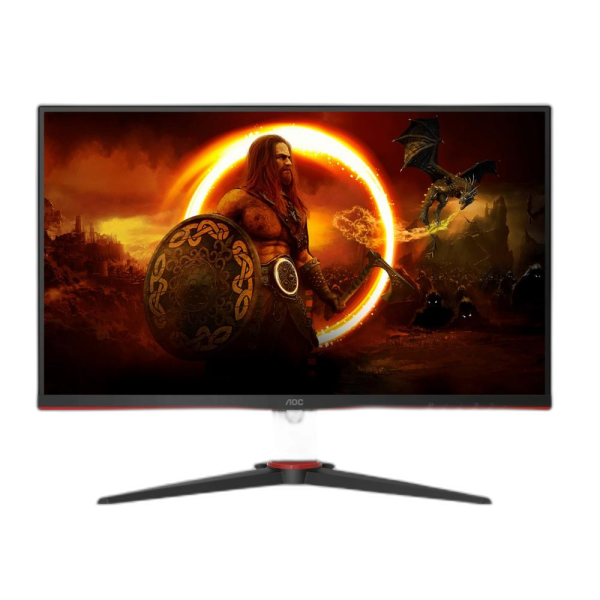 AOC QHD Q27G2E Flat 27” VA panel featuring 250 nits