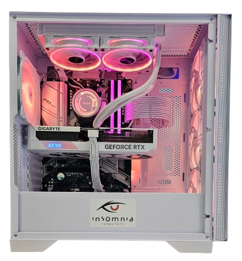 Insomnia Arctic Blast 3: B550, Ryzen 7 5700X3D, RTX4070, 1TB NVMe