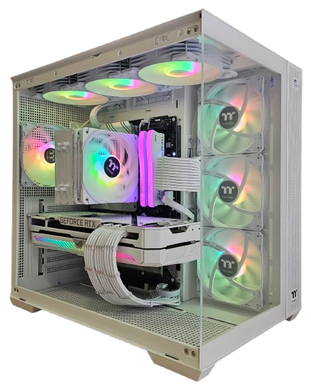 White Gaming PC: B550, Ryzen 7 5700X3D, 32GB DDR4-3200, RTX3090, 2TB NVMe