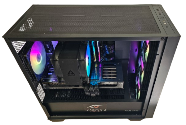 Insomnia Shadow PrimeX: B650, Ryzen 5 9600X, 32GB DDR5-6000, RX9070XT 1TB NV2