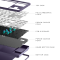 Dark Project ALU87A Violet/White - Mechanical Gaming Keyboard