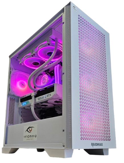 Insomnia Arctic Blast 3: B550, Ryzen 7 5700X3D, RTX4070, 1TB NVMe
