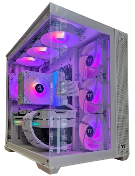 White Gaming PC: B550, Ryzen 7 5700X3D, 32GB DDR4-3200, RTX3090, 2TB NVMe