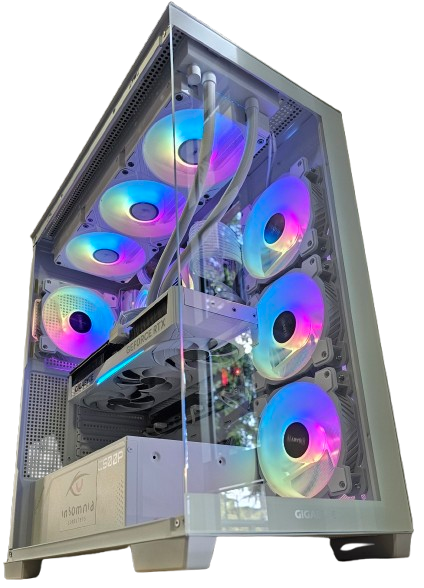 Insomnia Arctic Glass 3: B760, 14700KF, 32GB DDR5-6400, RTX5070Ti, 1TB NVMe