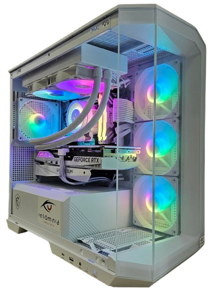 Insomnia Arctic Frostbite: B760, Core i7 14700KF, 32GB DDR5-6400, RTX4070Ti Super 16GB, 2TB NVMe