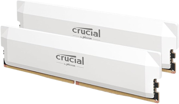 Cruical DIMM DDR5 32GB 6400MHz PRO Series EXPO CL38 Kit (2x16) White