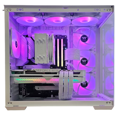 White Gaming PC: B550, Ryzen 7 5700X3D, 32GB DDR4-3200, RTX3090, 2TB NVMe