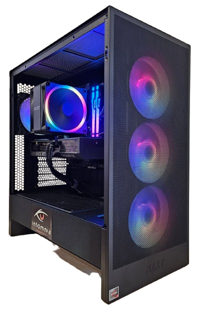 Insomnia Shadow Rock 4 Lite: B650, Ryzen 7700X, 32GB DDR5-6000, RTX4070, 1TB NVMe