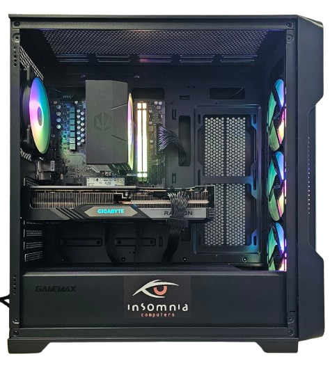 Insomnia Shadow Strike 3: A620, Ryzen 5 7500F, 32GB DDR5-6000, RX7700XT 12GB, 1TB NVMe