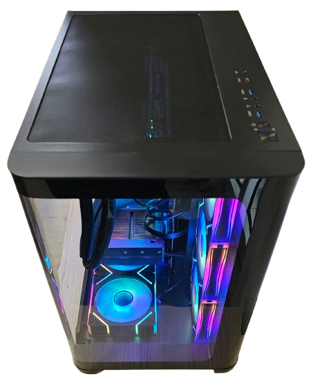 Insomnia Shadow Arcglass i: Z790, Intel Core i7 14700KF, 32GB DDR5-7200, RTX5070Ti 16GB, 2TB NVMe