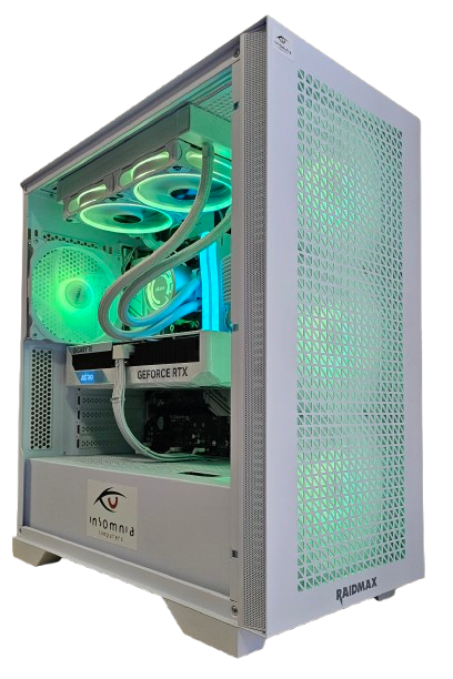 Insomnia Arctic Blast 3: B550, Ryzen 7 5700X3D, RTX4070, 1TB NVMe