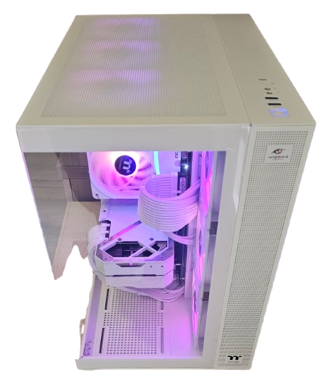 White Gaming PC: B550, Ryzen 7 5700X3D, 32GB DDR4-3200, RTX3090, 2TB NVMe