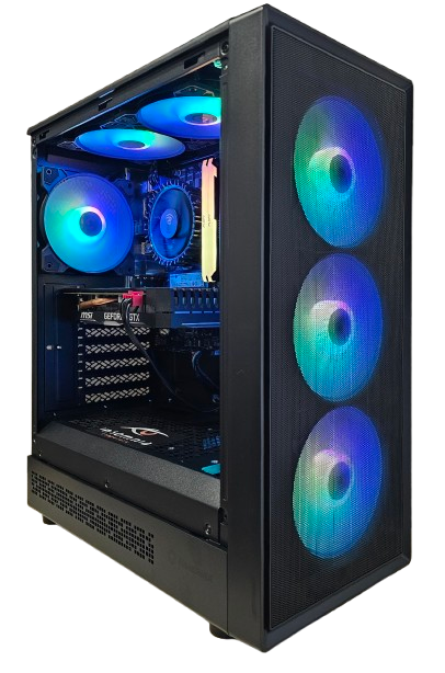 Insomnia Shadow Vortex 4: H610, Core i3 12100F, 16GB DDR4, GTX1660Super 6GB, 1TB NVMe