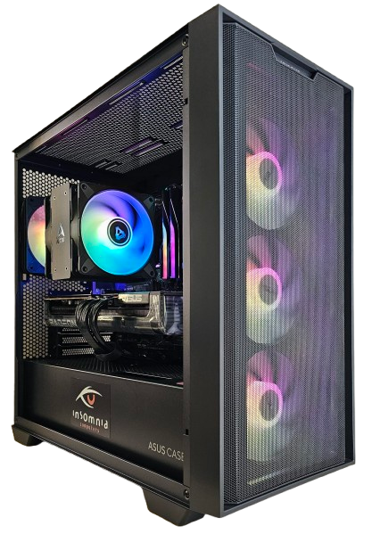 Insomnia Shadow PrimeX: B650, Ryzen 5 9600X, 32GB DDR5-6000, RX9070XT 1TB NV2