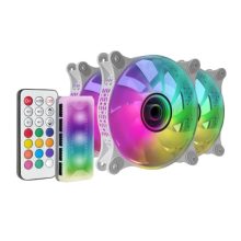 MARS Gaming FAN KIT ARGB MF-3DKIT 3in1 3x120mm Infinite 3D Mirror Fans White