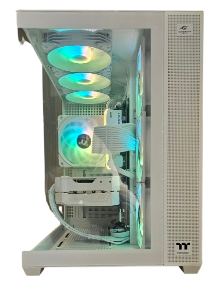White Gaming PC: B550, Ryzen 7 5700X3D, 32GB DDR4-3200, RTX3090, 2TB NVMe