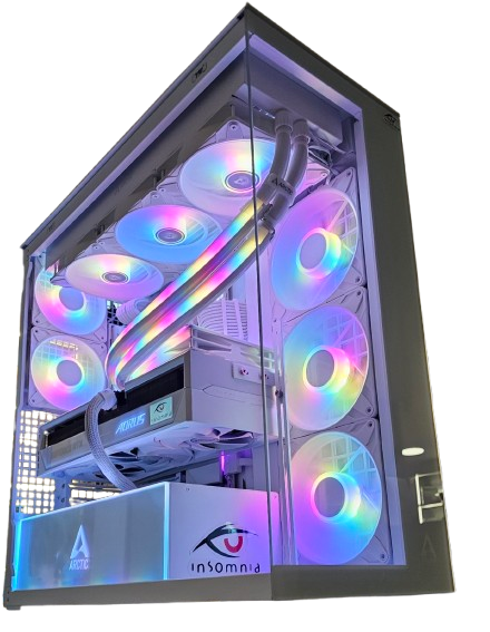 Insomnia Arctic Apex 3: X870E, Ryzen 7 9800X3D, 32GB DDR5-6000, RTX5090 32GB, 2TB Gen. 5