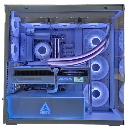 Insomnia Arctic Apex 3: X870E, Ryzen 7 9800X3D, 32GB DDR5-6000, RTX5090 32GB, 2TB Gen. 5