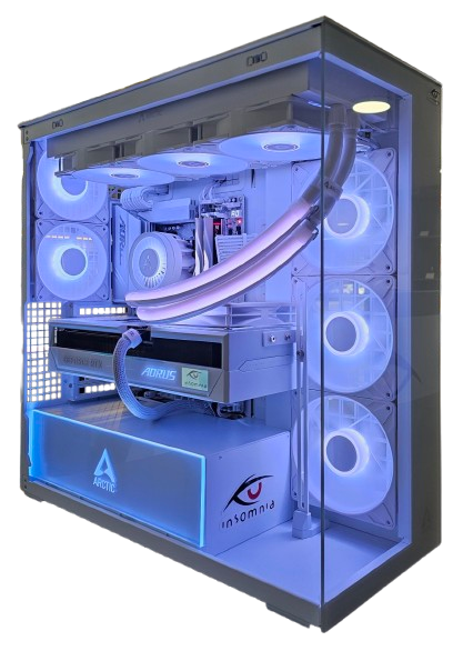 Insomnia Arctic Apex 3: X870E, Ryzen 7 9800X3D, 32GB DDR5-6000, RTX5090 32GB, 2TB Gen. 5