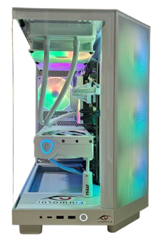 Insomnia Arctic Aquarium: B760, i7 14600K, 32GB DDR5-6400, RTX 5070 12GB