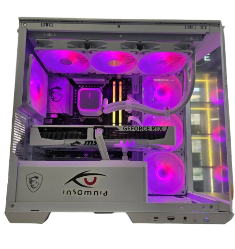 Insomnia Arctic Frostbite: B650M, AMD Ryzen 7 7800X3D, 32GB DDR5-6000, RTX5070
