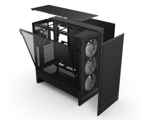NZXT H5 Flow RGB (2024) Gaming Case Black (CC-H52FB-R1)