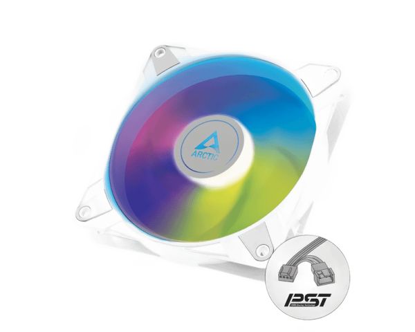 Arctic P12 PWM PST 120mm A-RGB Cooling Fan White (ACFAN00254A)