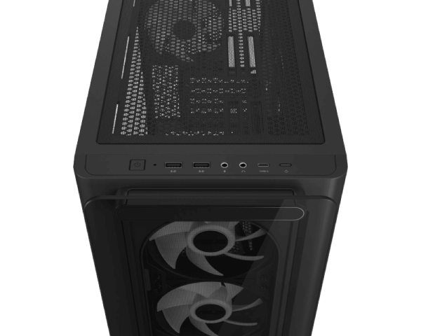 A23 Plus TG ARGB Micro-ATX Case Black
