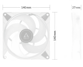 P14 PWM PST A-RGB 140mm Cooling Fan White (ACFAN00276A)