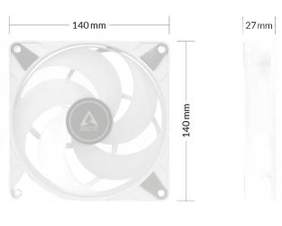 P14 PWM PST A-RGB 140mm Cooling Fan White (ACFAN00276A)