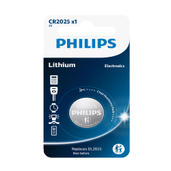 Philips CR2025 3V Lithium 1pack Battery
