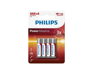 Philips PowerAlkaline AA 4 pack Batteries